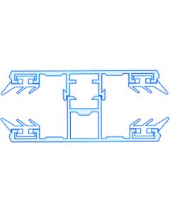 Wilkulux® Komplettsystem Mitte für 8mm & 10mm Hohlkammerplatten