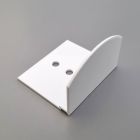 Aluminium Abschlusswinkel / Haltewinkel für Sprossensystem | 60mm breit | weiß | abgerundet