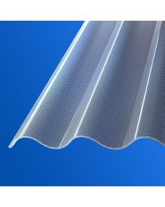 Dacheindeckung Komplettset | Acrylglas Wellplatten Highux® 76/18 | Perle Farblos