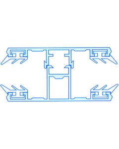 Wilkulux® Komplettsystem Mitte für 16mm Stegplatten