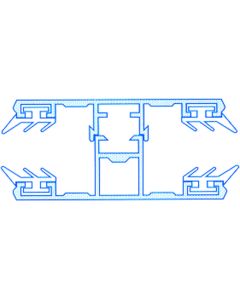 Wilkulux® Komplettsystem Mitte für 8mm & 10mm Hohlkammerplatten