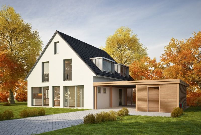 Einfamilienhaus mit angrenzendem Carport